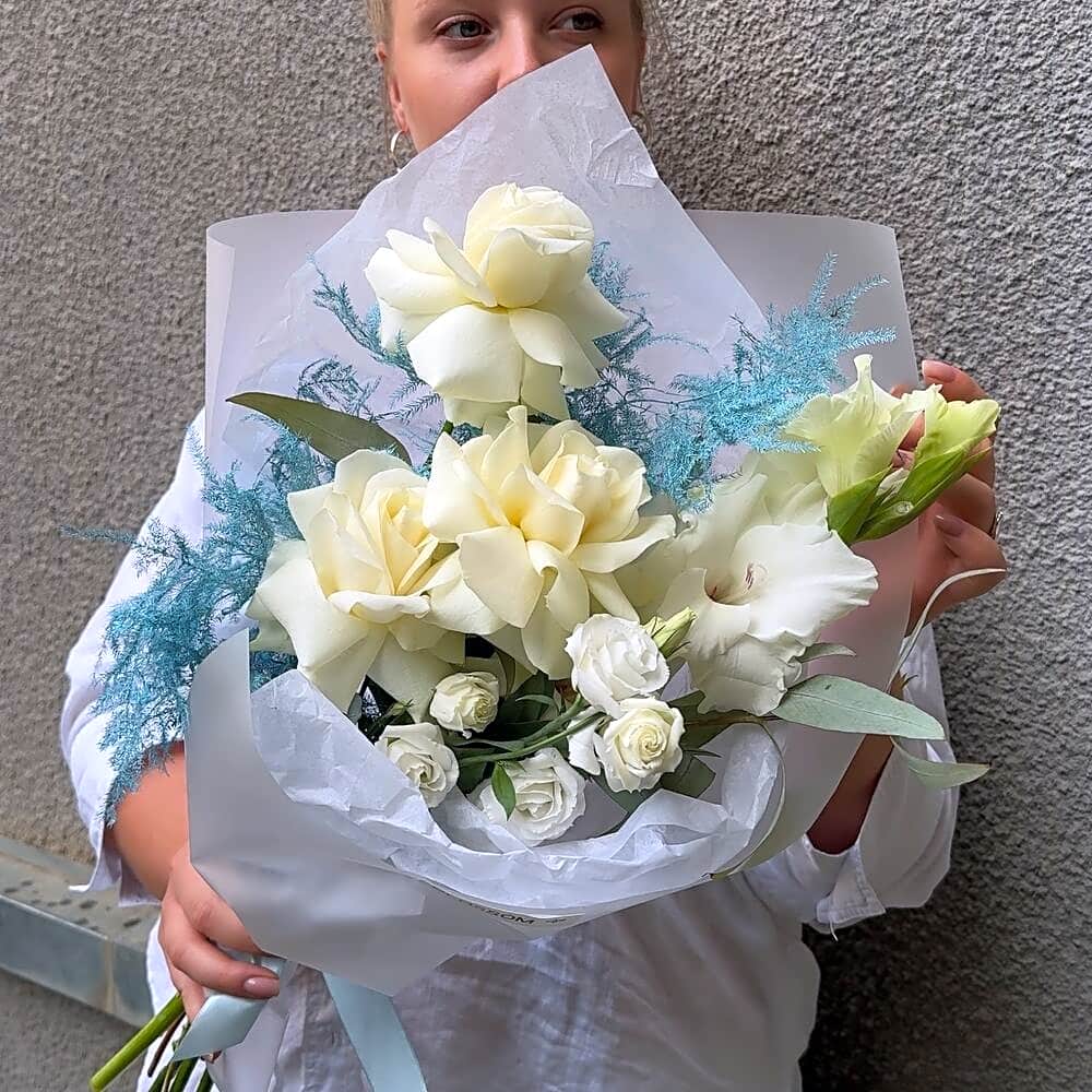 Blue flowers view 1