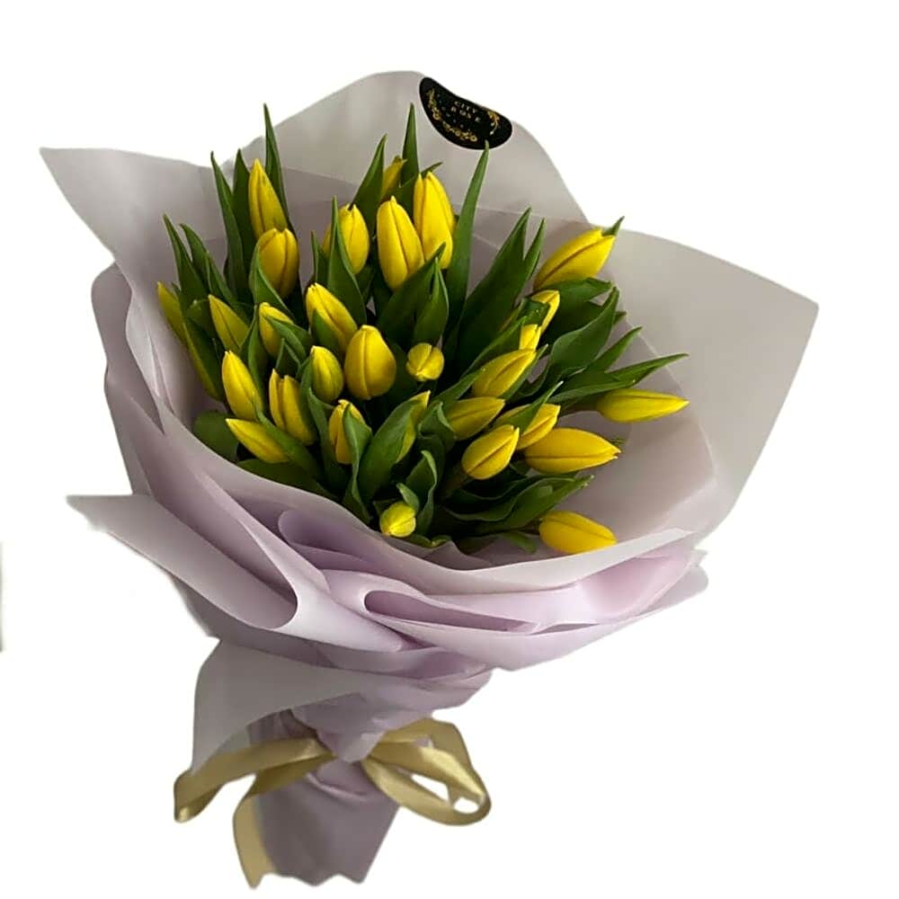 Yellow tulip view 1