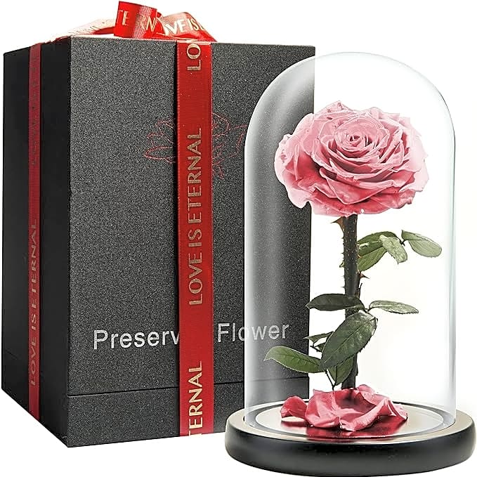 Forever Rose - purple with ribbon view 1