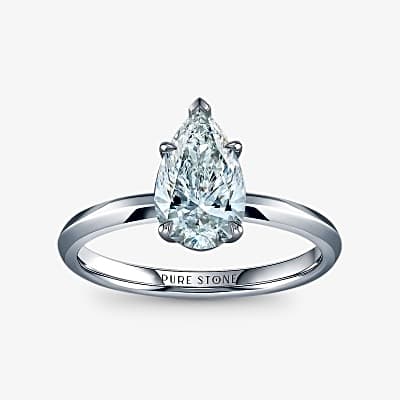 1 Pear Shape Lab Grown Diamond