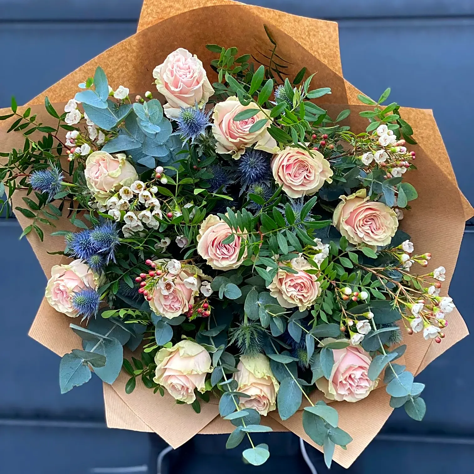 Classic Pink Rose Bouquet view 1