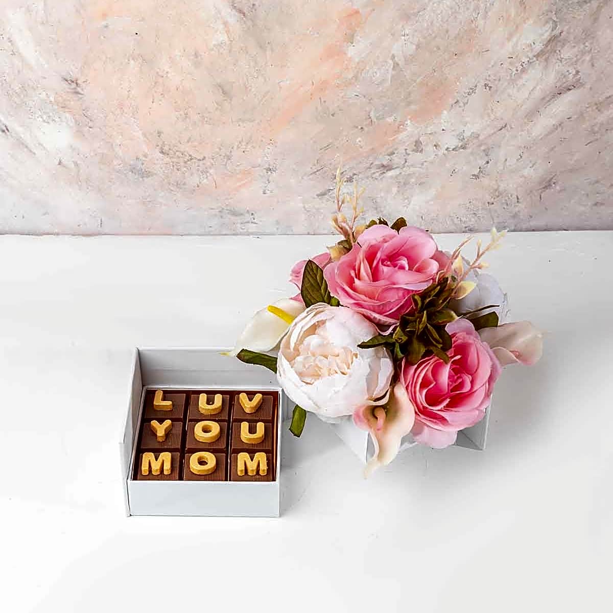 Faux Flowers and Chocolates Combo by NJD view 1