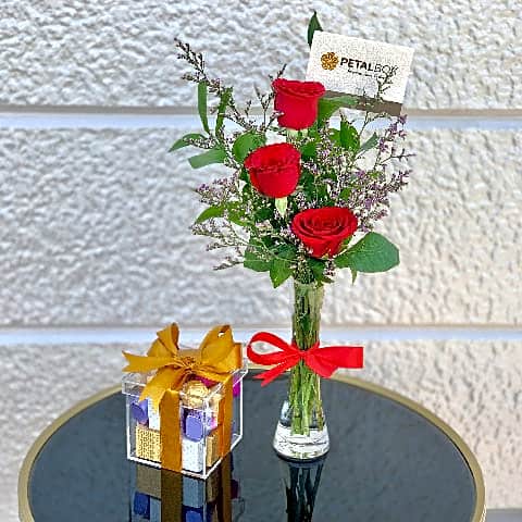 Chocolate with Love Roses view 1