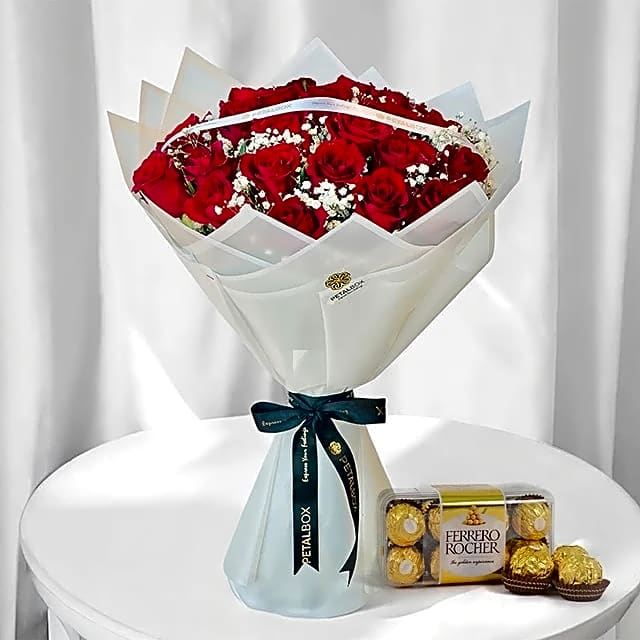 Red Roses Chocolate Combo view 1