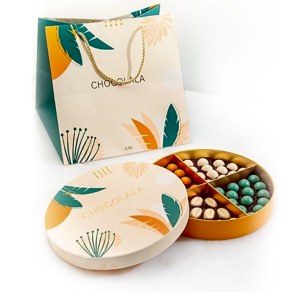 Chocolala Colorful Round Medium Shape Box view 1