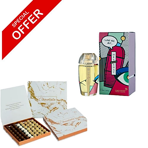 Mrs. Always Shay Parfum (75ml) with Egg Chocolates 28*28 (56 Pieces) view 1