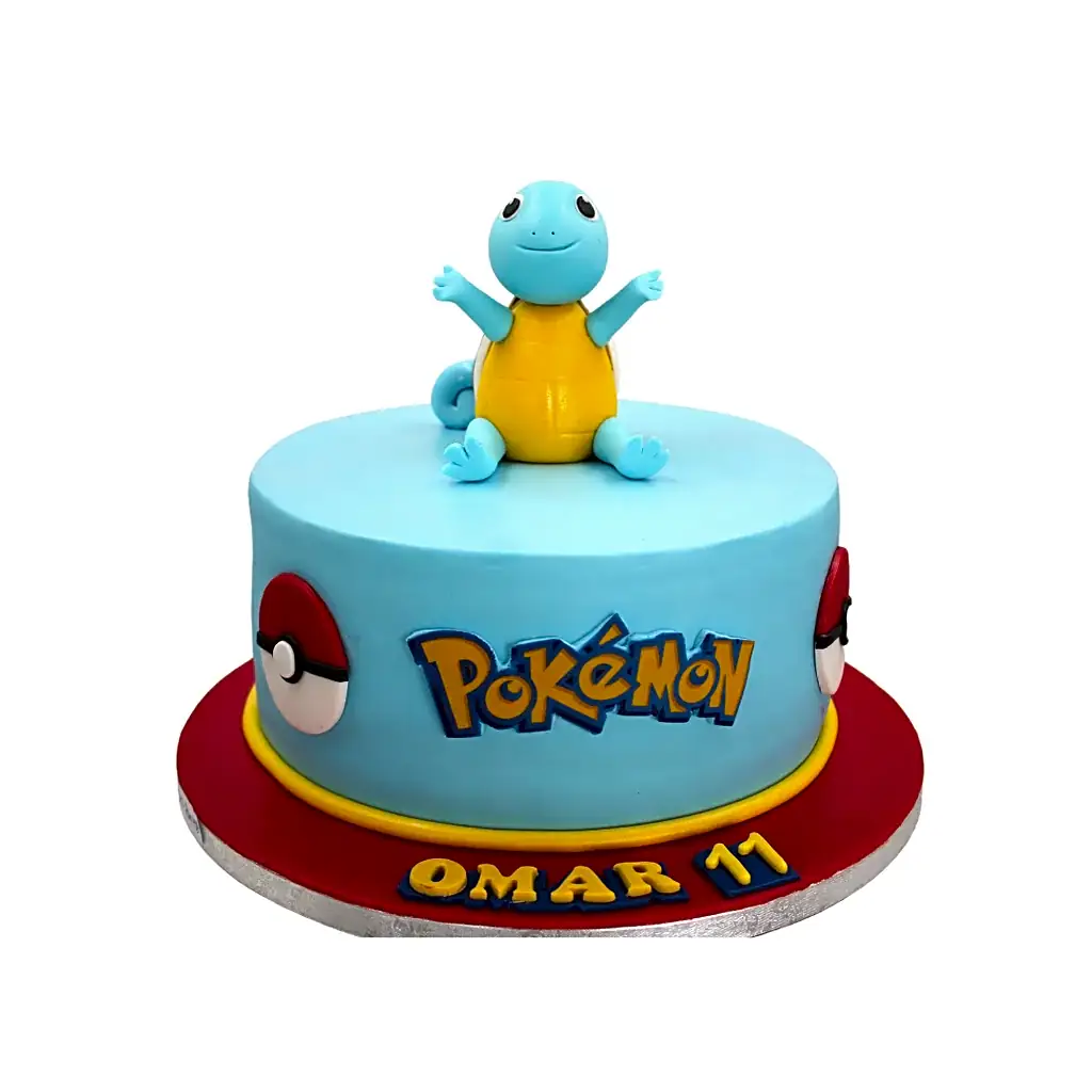 Squirtle Pokemon Cake view 1