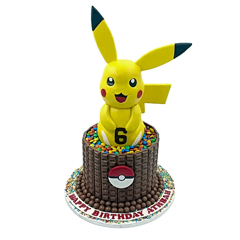 Pikachu Chocolate Cake view 1
