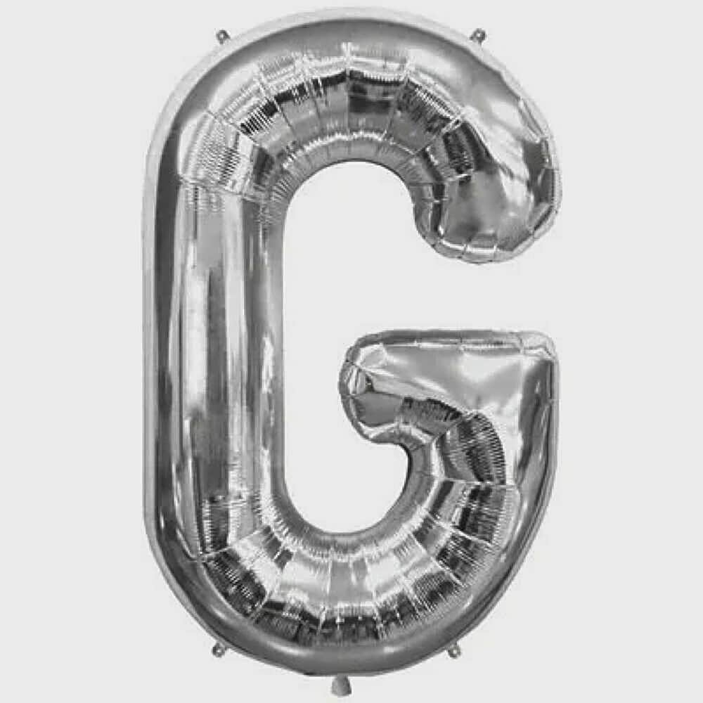 Letter G Silver Foil Balloon - 5323 view 1