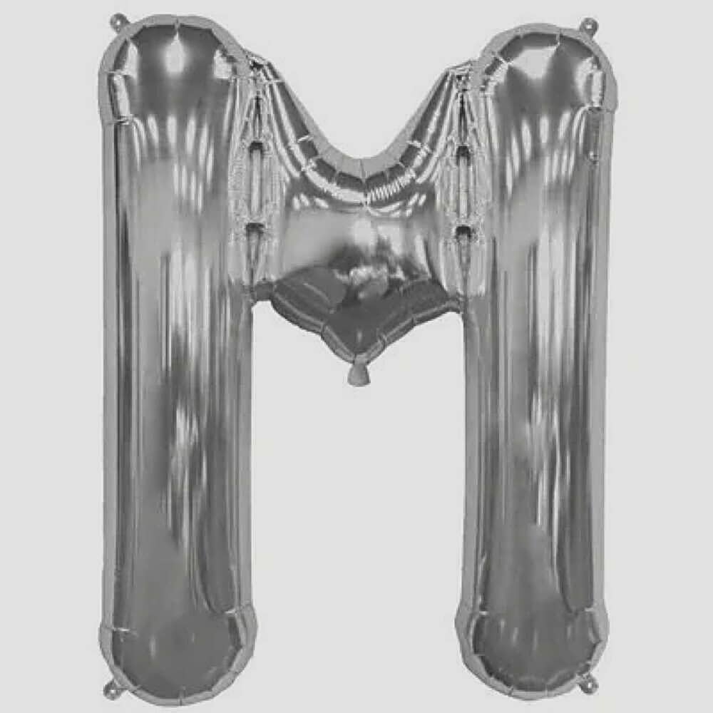 Letter M Silver Foil Balloon -5309 view 1