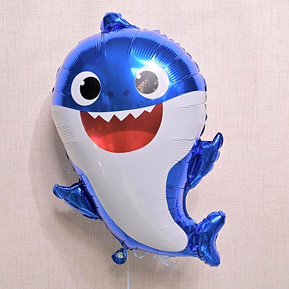 Blue Baby Shark Foil Balloon 6805 view 1