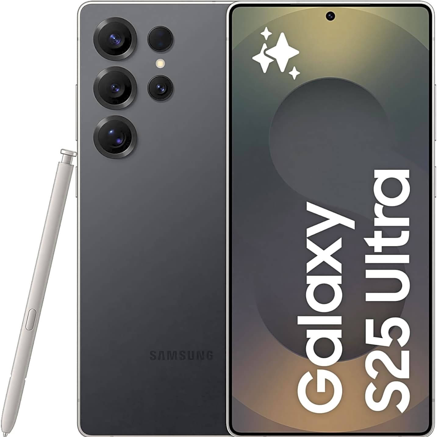 Samsung Galaxy S25 Ultra AI Phone, 512GB Storage, 12GB RAM, Titanium Black, Android Smartphone, 200MP Camera, S Pen, Long Battery Life (UAE Version) view 1