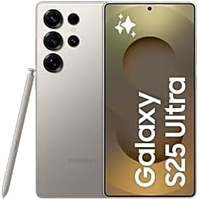 Samsung Galaxy S25 Ultra AI Phone, 512GB Storage, 12GB RAM. Titanium Gray, view 1