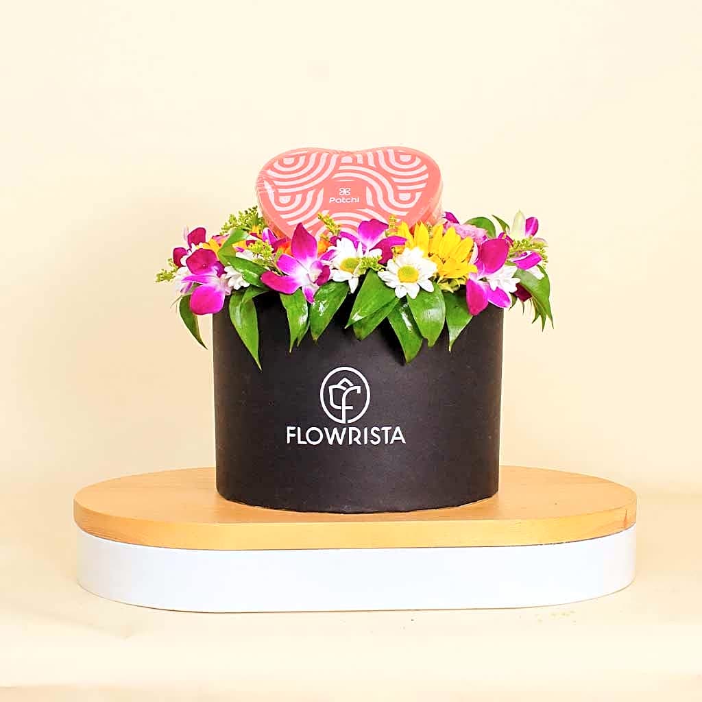 Patchi Love Chocolate Box | Spring Flower Box view 1