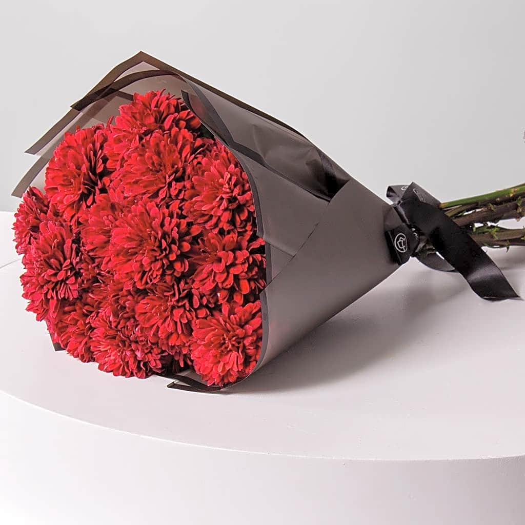 Red Chrysanthemum Bouquet - Forever With You view 1