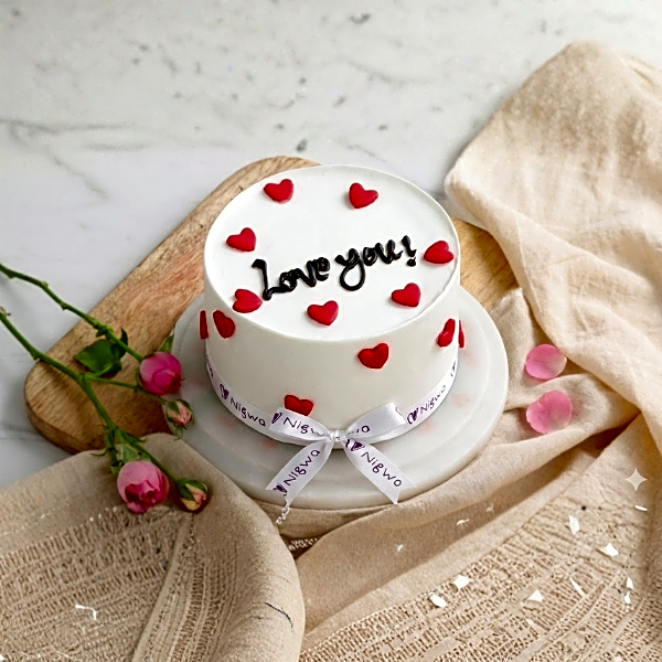 Sweet Hearts Delight Mini Cake (500 Gm) view 1