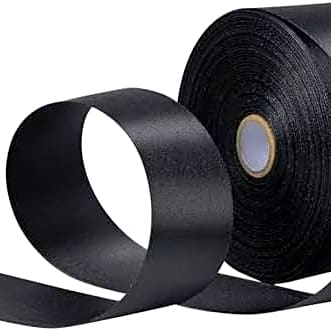 black gift ribbons view 1