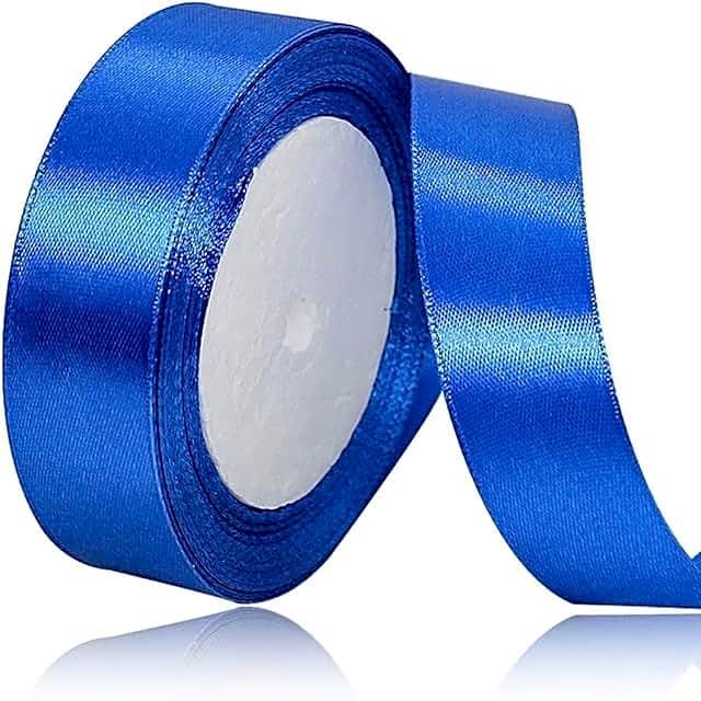 Blue gift ribbons view 1