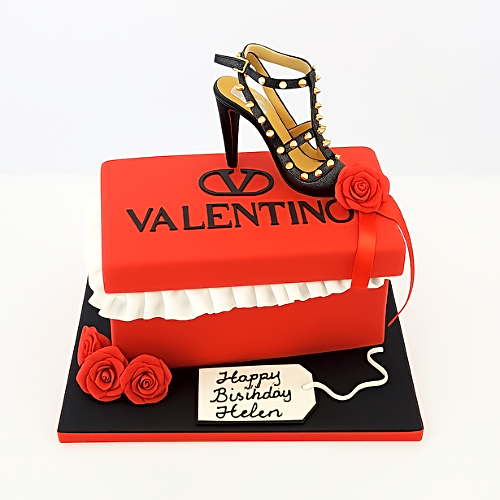 Valentino Red Shoe Box Cake view 1