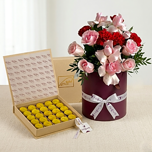 Ain aljamal with pistachio . flowers box view 1
