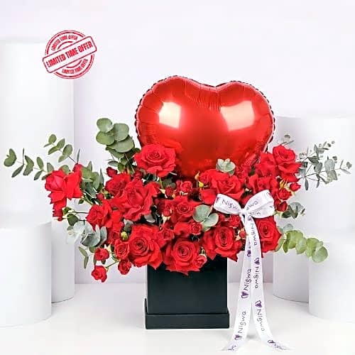 Forever Love Red Rose Box view 1