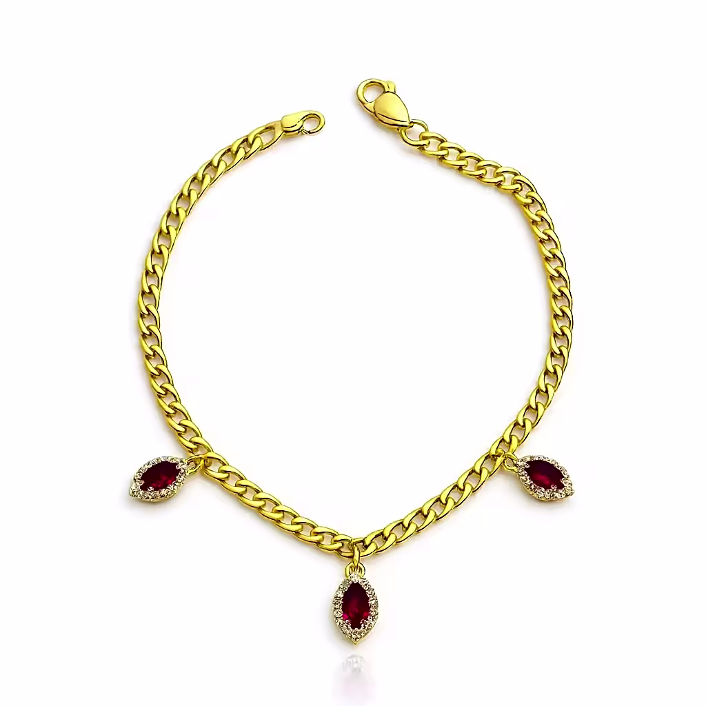 Tiffany style  gold bracelet 2 view 1