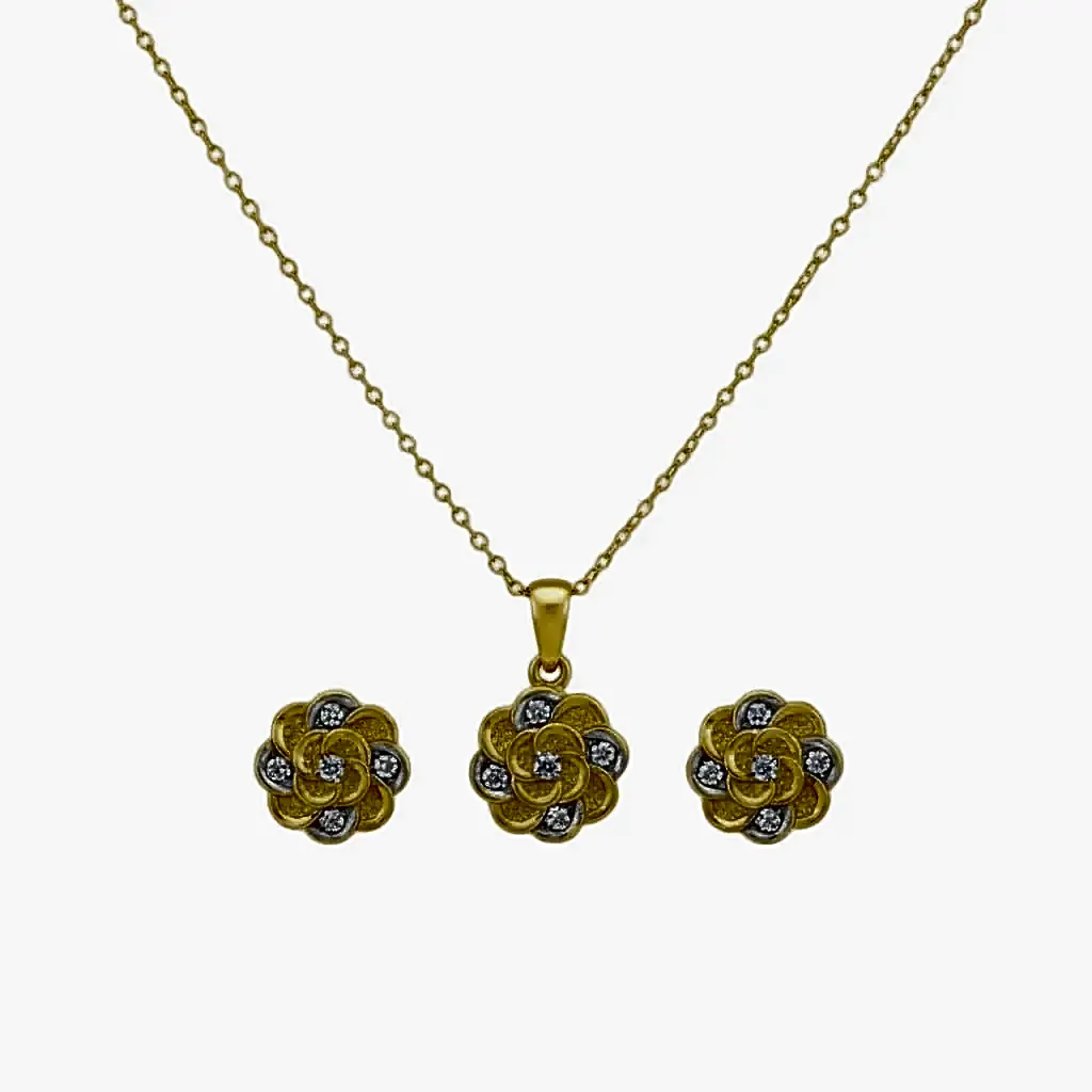 Chain with an oval pendant containing a crescent moon 1 view 1