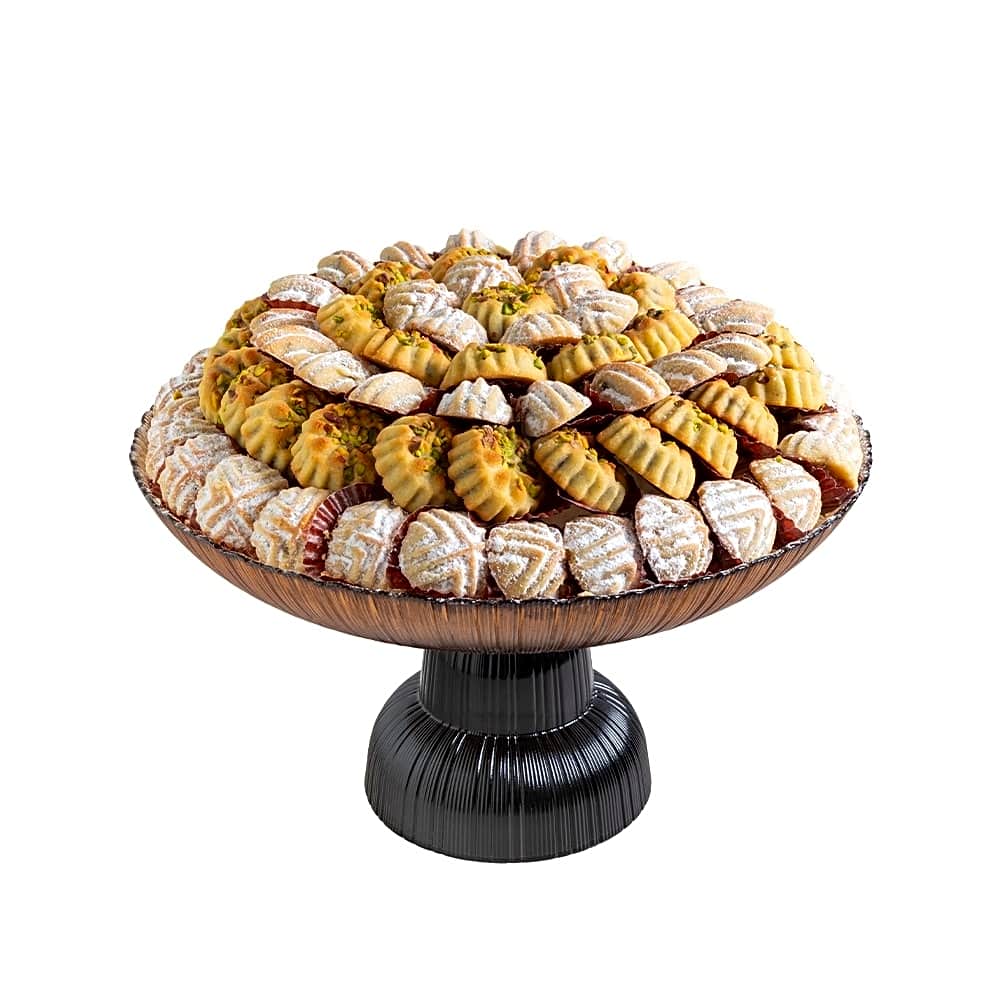 Assorted Maamoul Double Wall Round Tray Set 1400gm