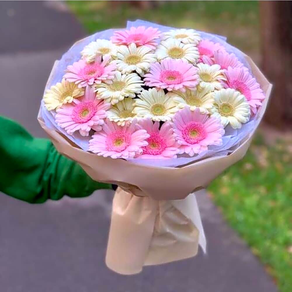 21 Mixed Gerberas Bouquet-681