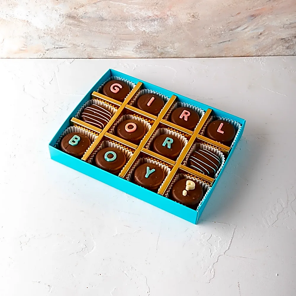 Gender Reveal Chocolate Covered Oreos