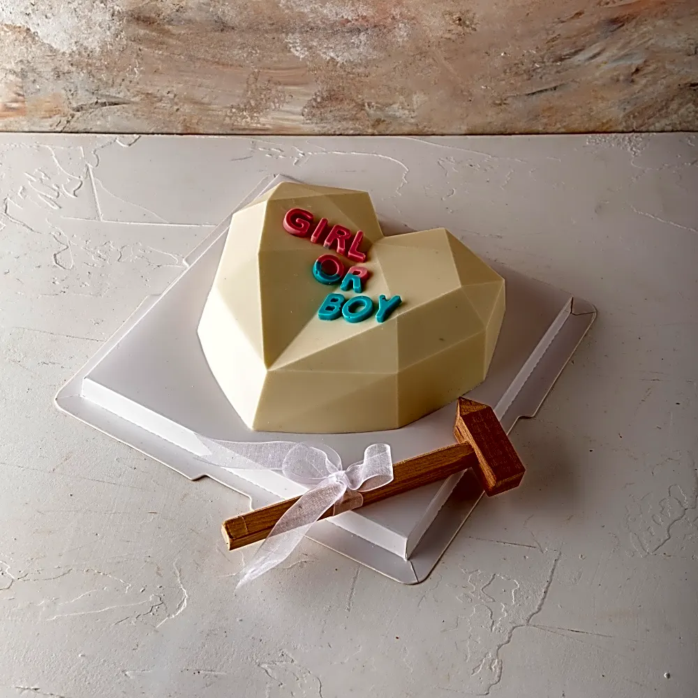 Gender Reveal Piñata Heart by NJD