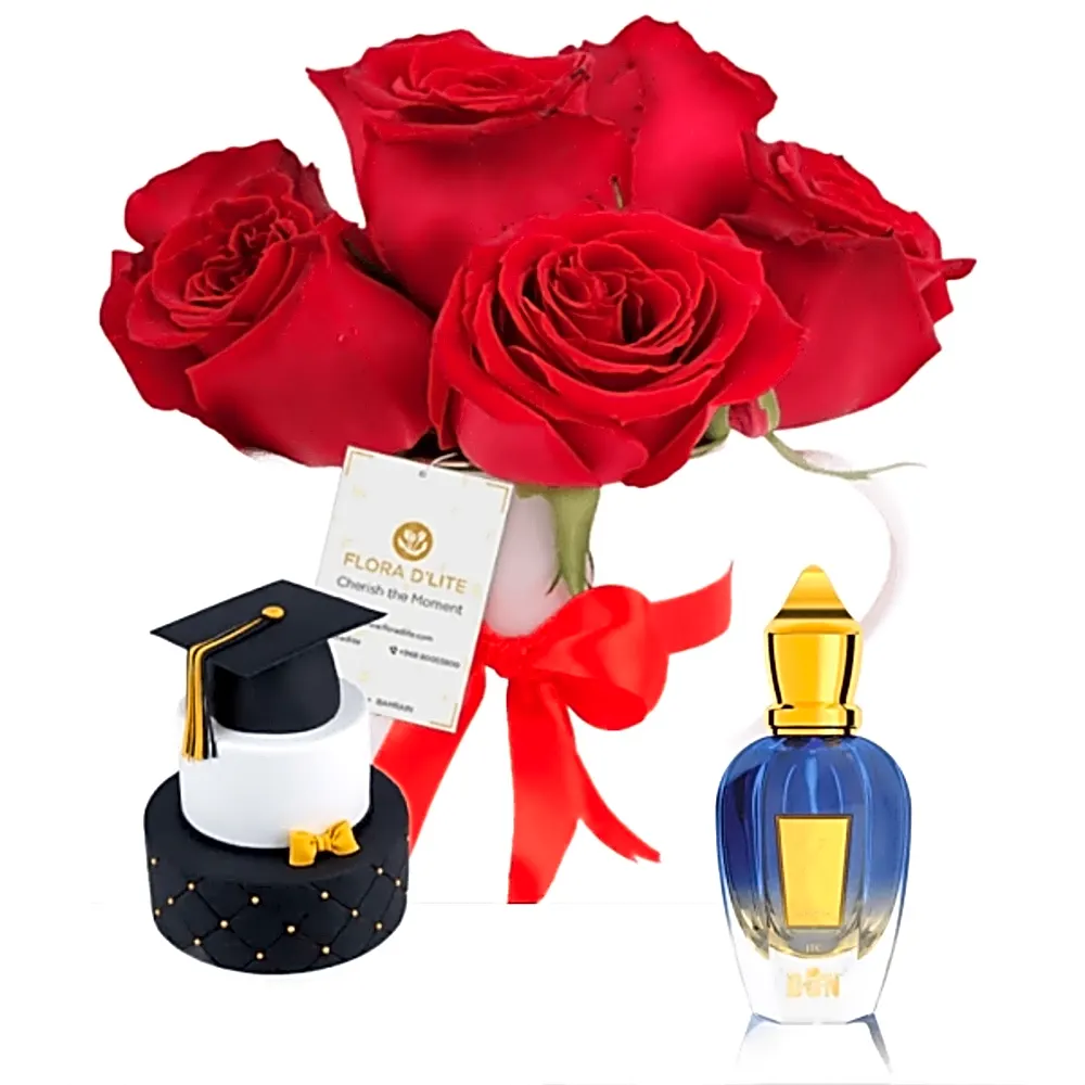 Graduation perfume and cake gift 13