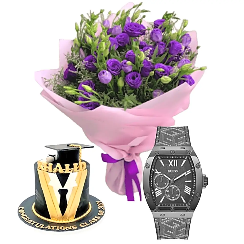 Graduation perfume and cake gift 21