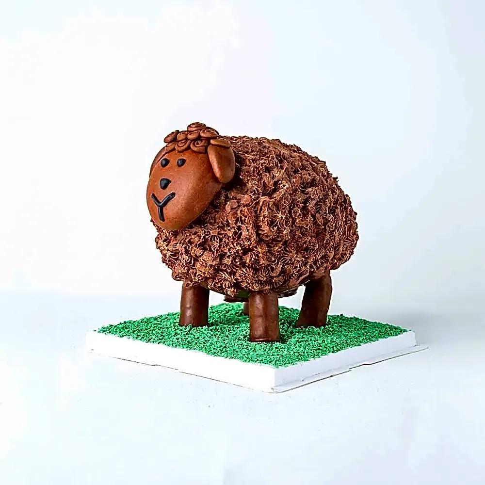 3D Milk Chocolate Sheep by Cravings Café