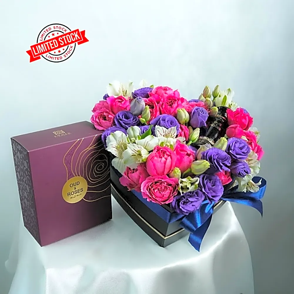 Ahmed Al Maghribi Oud and Roses Floral Romance Gift Box 7156