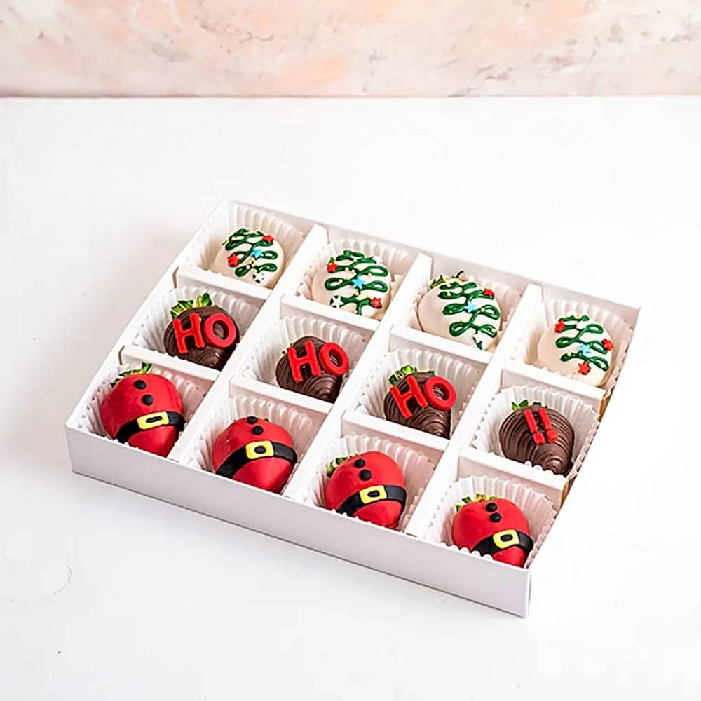 HO HO HO Chocolate Covered Strawberries