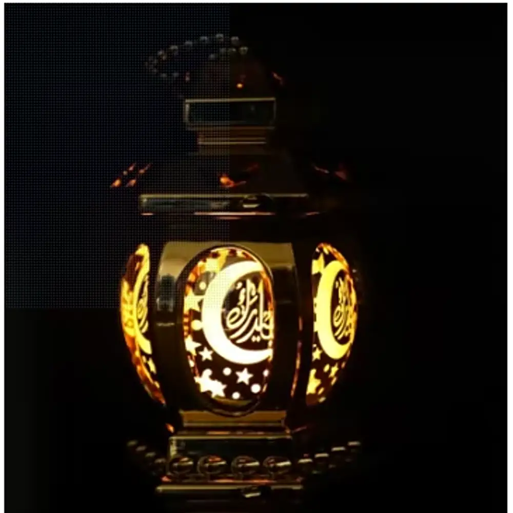 Ramadan Lights LED Retro Castle Shape Single Hanging EID Mubarak Home Indoor Outdoor Decoration