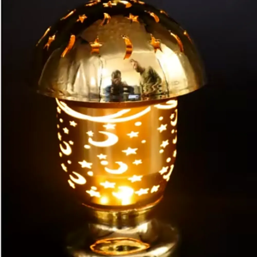 Ramadan Lights LED Retro Oil Lamp Shape Single Hanging Light For EID Mubarak Home Indoor Outdoor Decoration