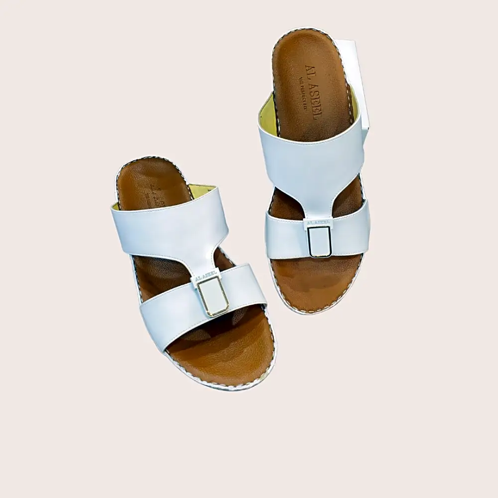 AL Aseel Sandal for Men (White)