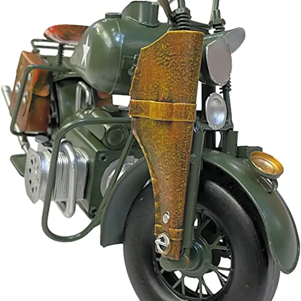 Antique Classical Military Motorcycle Model Vintage