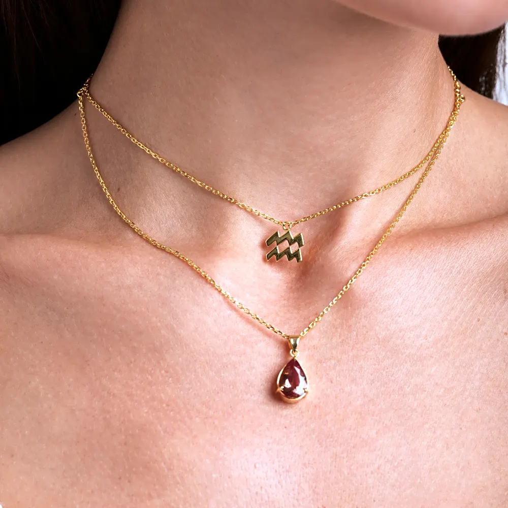 Sparkle Necklace- Aquarius