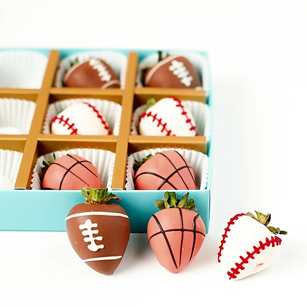 Sports theme Chocolate Covered Strawberries