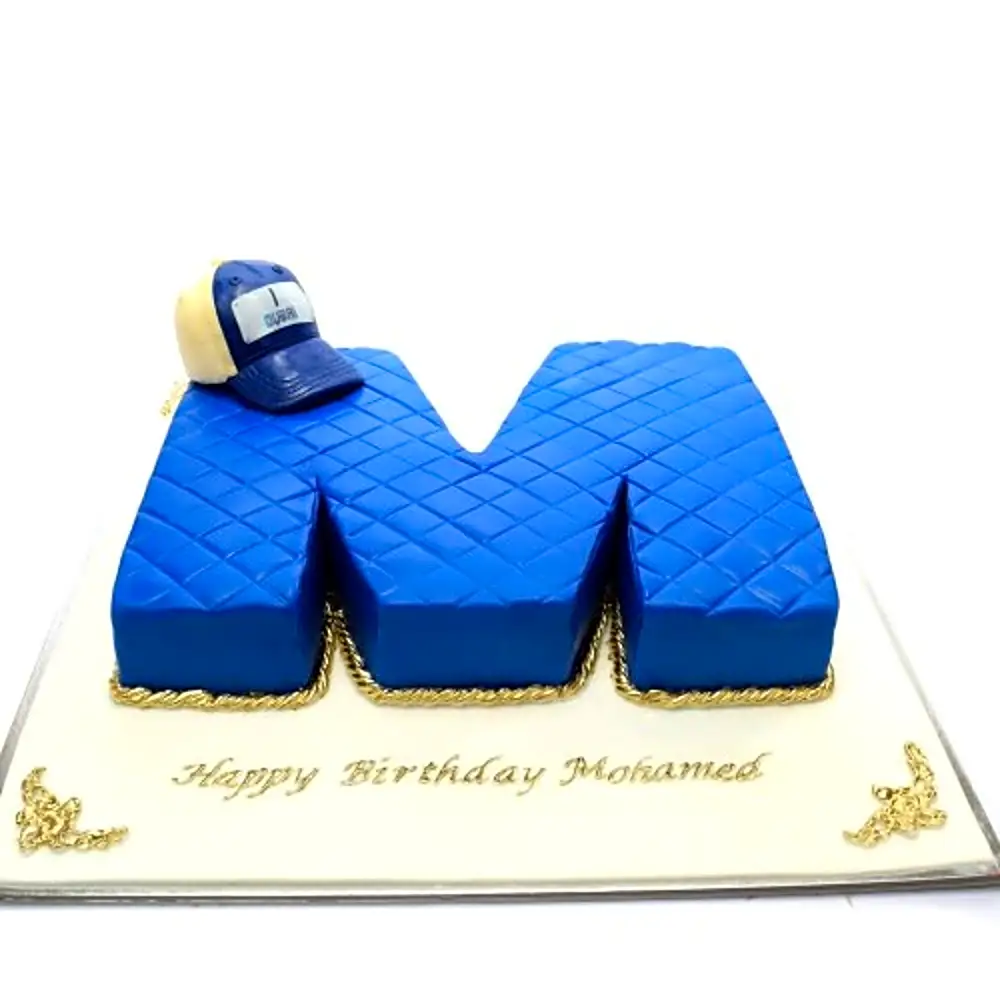 Letter M Shaped Cake