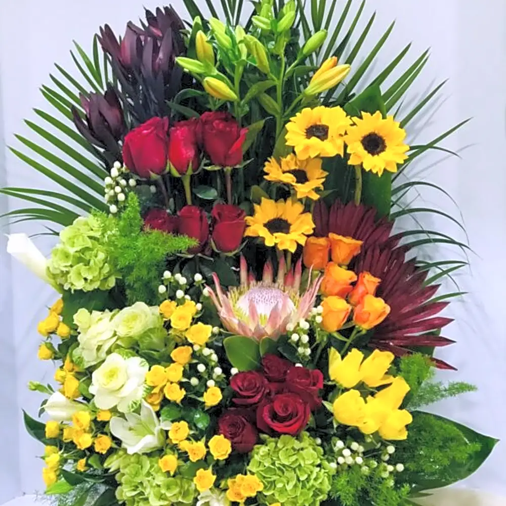 FACING STAND MIXED FLOWERS