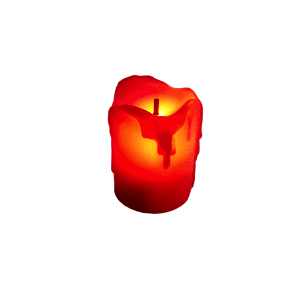 Red color candle 2