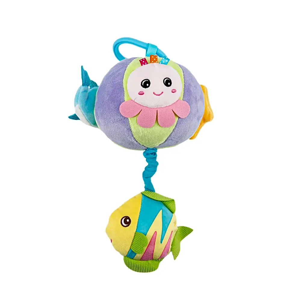 Little Angel Baby Rattle Soft Toy Fish Clip-On Plush Stuffed Hanging Toy37
