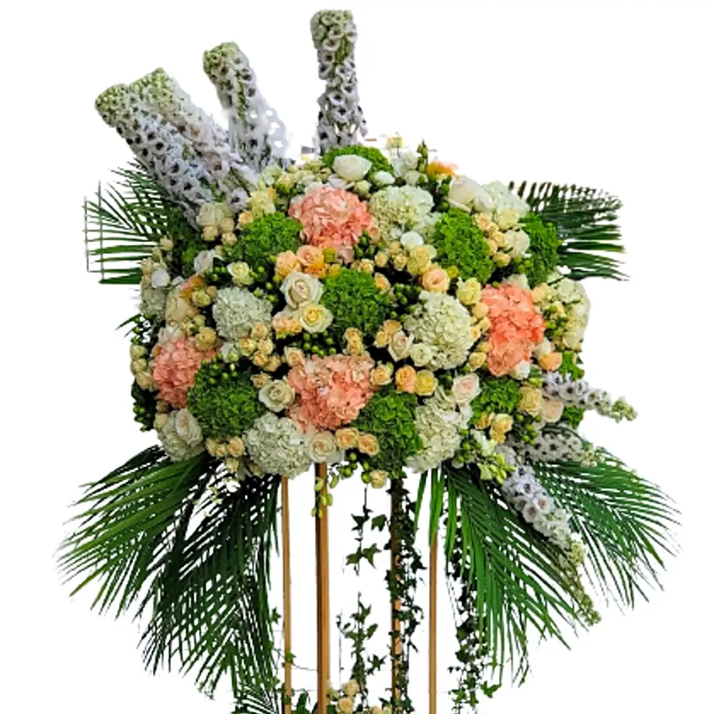 White and Creamy Orange Mix Stand