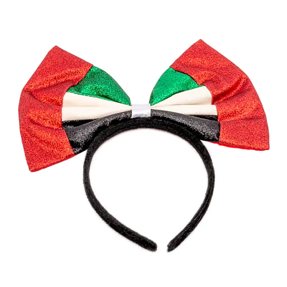 UAE Jumbo Bow Headband- Glitter