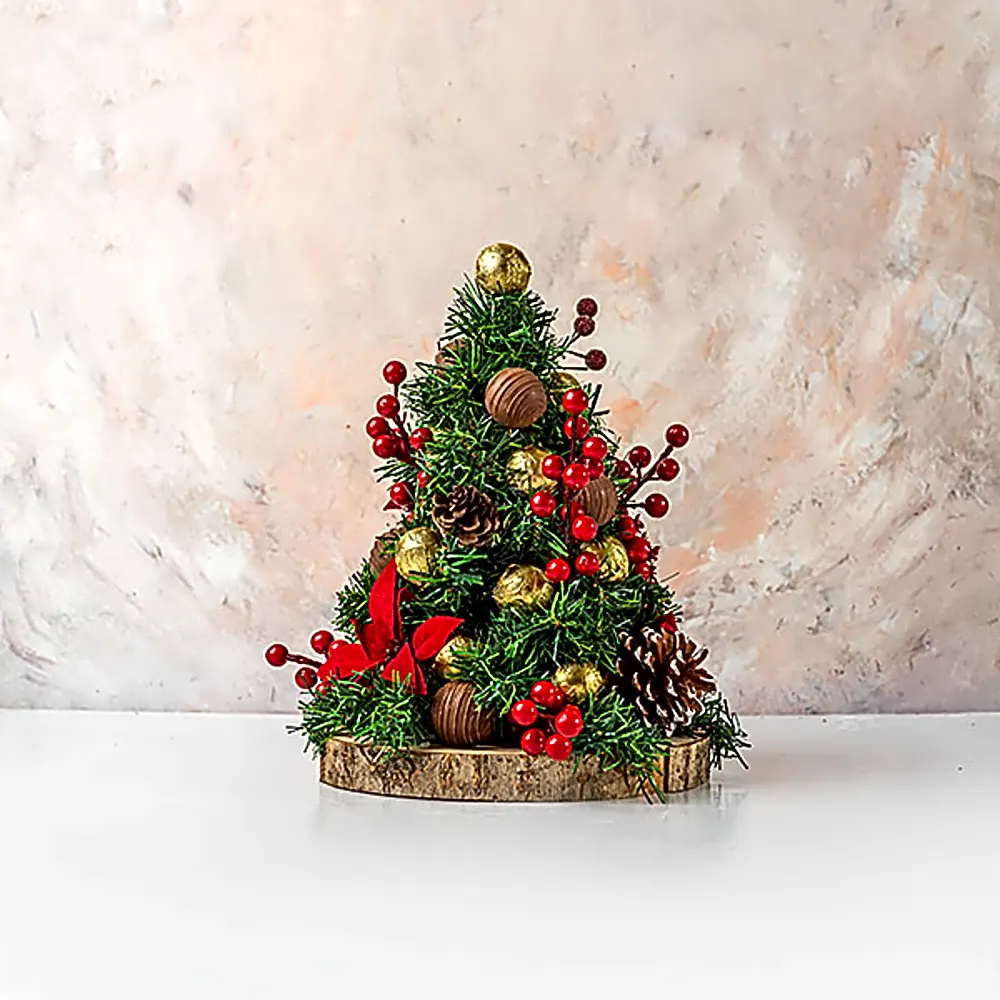 Christmas Tree with Edible Ornaments