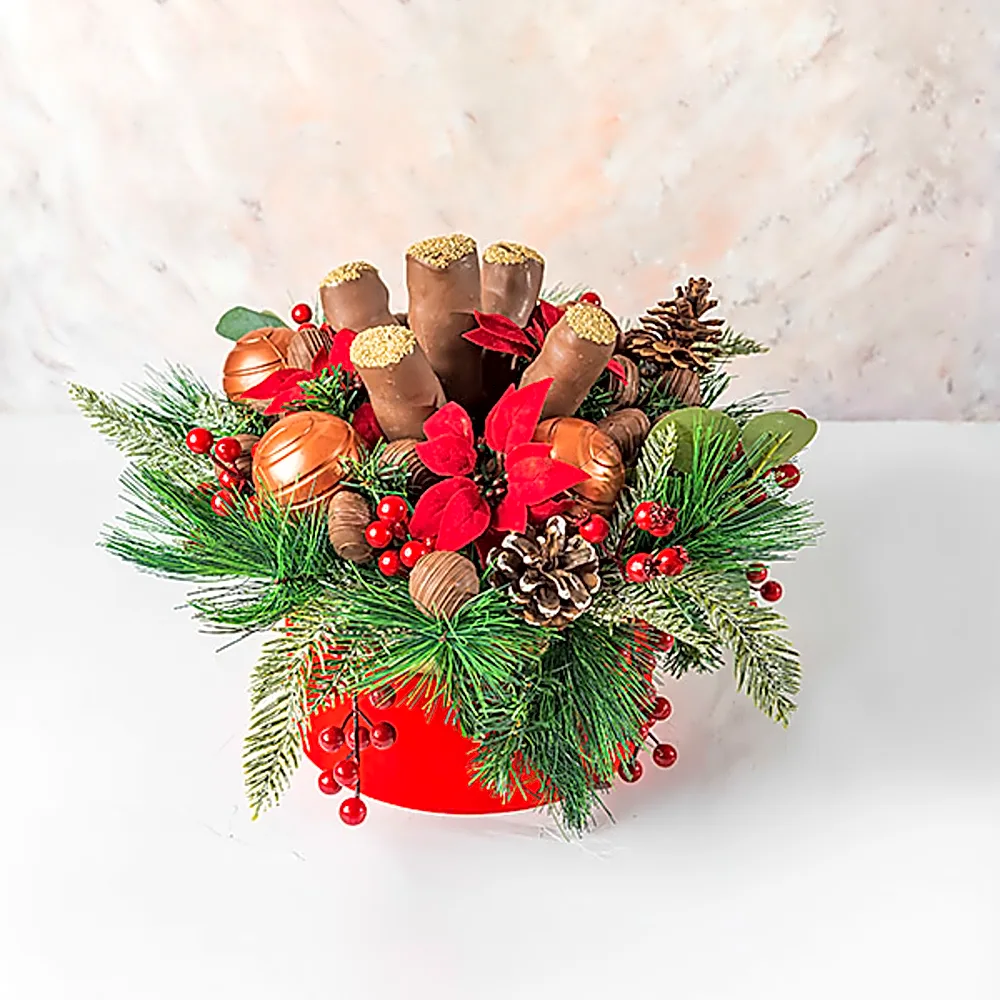 Christmas Hamper Arrangement With Mallows by NJD